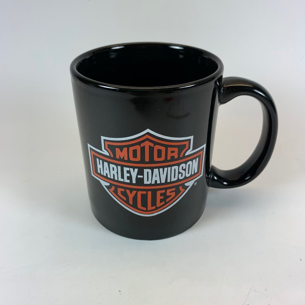 Harley-Davidson Motorcycle Coffee Cup Woodstock Illinois ceramic